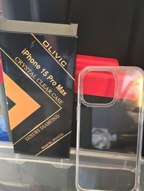 NIB - Clear iPhone 15 Pro Max Crystal Case - Transparent